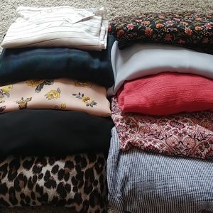 Lot of 10 LOFT, ON tops